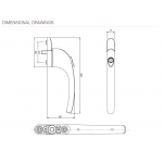GRIP window handle dimensions